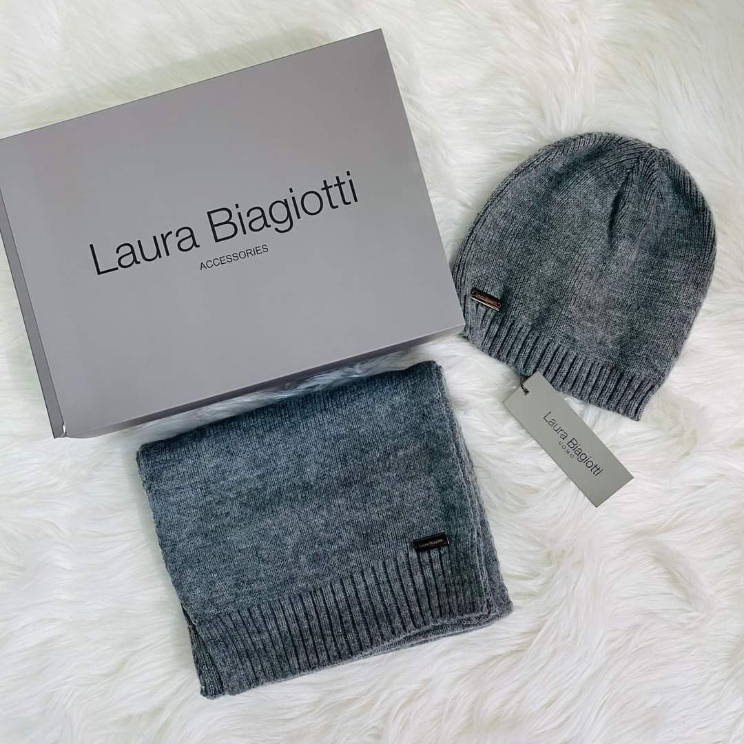 Confezione LAURA BIAGIOTTI CAPPELLO E SCIARPA Uomo 👨 - AB Shop