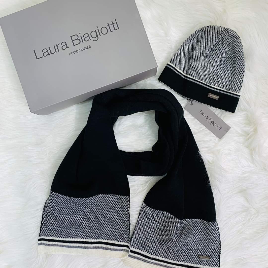 Confezione LAURA BIAGIOTTI CAPPELLO E SCIARPA Uomo 👨 - AB Shop