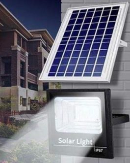 Faretto con pannello solare