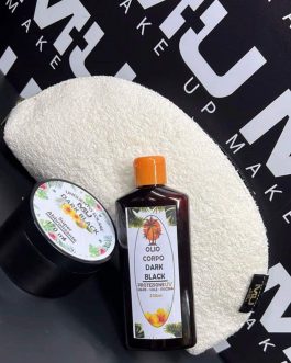 Kit borsello spugna maxi +olio corpo + unguento MU MAKE UP