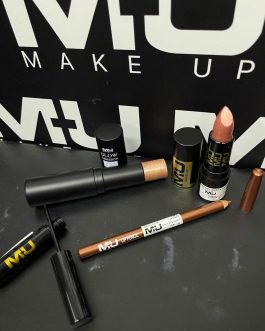 Kit illuminante stick +eyeliner + Matita + rossetto satinato MU MAKE UP