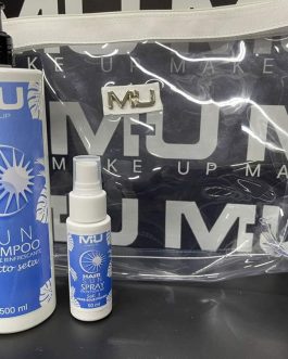 Kit pochette + shampoo + spray MU MAKE UP