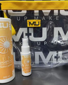 Kit pochette + shampoo + spray MU MAKE UP