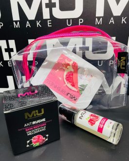 Kit pochette+ maschera viso +prime viso + Crema viso MU MAKE UP