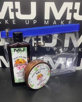 Kit pochette + unguento + olio super abbronzante MU MAKE UP
