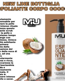 Esfoliante cocco 🥥  + omaggio guanto di crine corpo MU MAKE UP