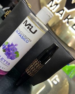 Kit borsello + struccante 200 Ml bifase + Mascara black  MU MAKE UP 🇮🇹❤️ RIVENDITORE €5,00 VENDITA 8 /10€