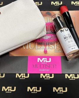 Kit Composto da: Fondotinta nude pennello  Pochette Scatola 📦 MU MAKE UP ❤️💣🇮🇹