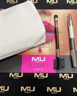 Kit pochette + scatola + pennello sopracciglia +matita MU MAKE UP 🇮🇹💣❤️