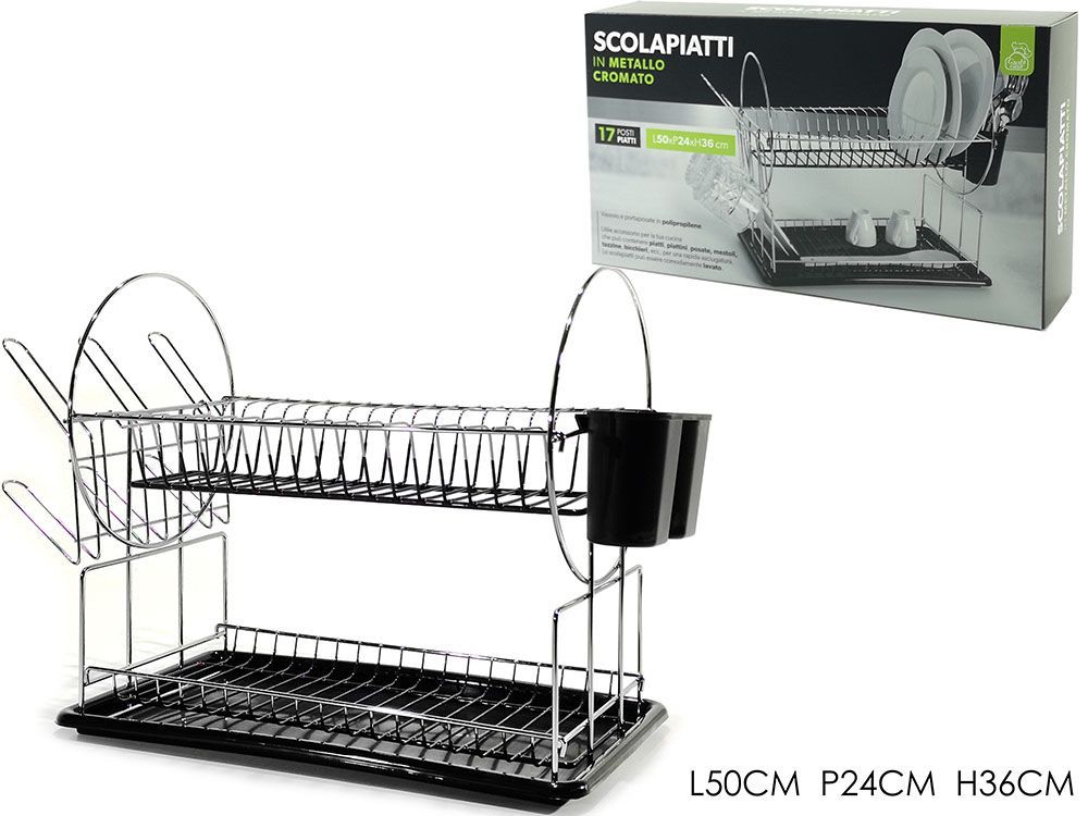 Scolapiatti Da Cucina Con Portaposate E Piatti, Organizer - Foto 10