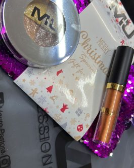 Kit pochette + ombretto + ombretto liquido MU MAKE UP ❤️🇮🇹💣