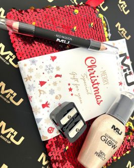 Kit pochette + Matitone Labbra + illuminante + temperino MU MAKE UP 💣🇮🇹❤️