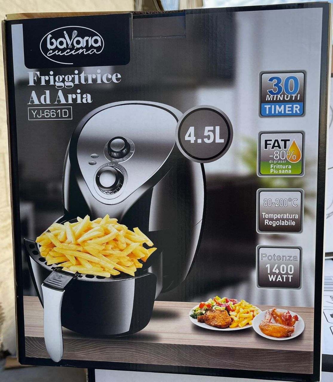 FRIGGITRICE AD ARIA 4.5LITRI MANUALE Visualizzazione FRIGGITRICE AD ARIA 4.5LITRI MANUALE