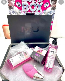Kit box gel detergente + tonico viso + spugnetta massaggiante+ Glitter mask MU MAKE UP 🇮🇹❤️💣