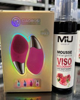 Kit mousse viso + spazzola massaggiante  MU MAKE UP 💣❤️🇮🇹