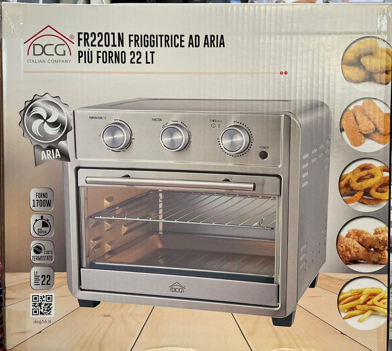 FORNO & FRIGGITRICE AD ARIA 22LITRI Visualizzazione FORNO & FRIGGITRICE AD ARIA 22LITRI