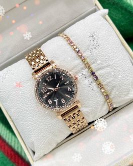 Completo regalo per femmina 💗✨ ➕ Orologio ✨ ➕ bracciale tennis colorato non scambia ✨ ➕ scatola come sul foto 💓
