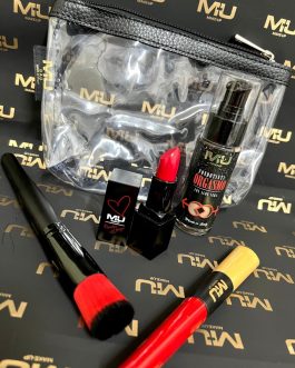 Kit❤️  Pochette Fondontinta orgasmo n 103 Rossetto mercedesz henger Lip kriptonit Pennello x fondotinta