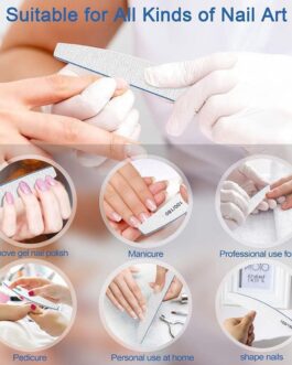 Pacco 25 pezzi Lima per unghia 100/180💅🏻  Grana a doppia faccia di alta qualità: la lima per unghie professionale DaiYeisw è a doppia faccia, con diverse opache su entrambi i lati. 100 grana su un lato, adatta per modellare e modellare le unghie; 180 grana dall’altra, per sigillare il gel. Resistente  realizzato con bastoncini di sabbia di alta qualità, la lima per unghie è molto resistente e può essere utilizzata a lungo.   💣