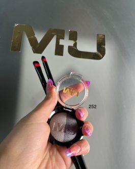 multiset occhi 👁️comprende •ombretto duo  •pennello piatto per applicare •pennello  per sfumare