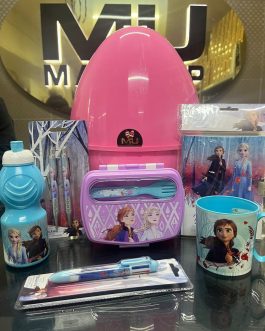 UOVA MU FROZEN❄️☃️ •UOVA MU •PORTA PRANZO CON POSATE •BORRACCIA •BICCHIERE CON MANICO •DIARIO SEGRETO •PENNA MULTICOLOUR •COPPIA DI PENNE