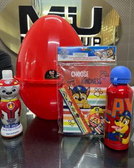UOVA MU PAW PATROL🐶 •UOVA MU •BAGNODOCCIA 3D •BORRACCIA CON TAPPO •QUADERNO CON CANCELLERIA