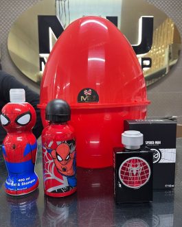 UOVA MU SPIDERMAN🕸️🕷️ •UOVA MU •PROFUMO 100 ML •BORRACCIA CON TAPPO •BAGNODOCCIA 3D
