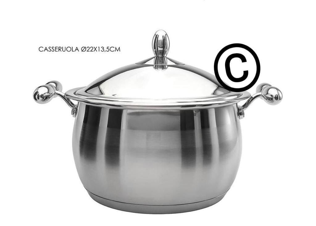 Bavaria ottingher Batteria di PENTOLE 38 Pz. Acciaio Inox 18/10