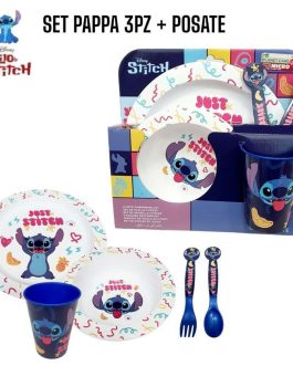 SET PAPPA 3PZ + POSATE  MICRO MILANINO