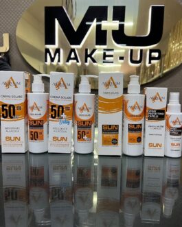 nuova linea solare aurum disponibile  •crema solare 5O resistente all’acqua 2OOml   •crema solare 5O+baby resistente all’acqua 2OOml  •crema solare doposole resistente all’acqua 2OOml  •spray protettivo capelli 1OOml al pezzo
