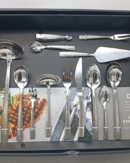 NUOVO SET POSATE 72 PEZZI 😍😍😍  BAVARIA OTTINGHER 🔝🔝🔝  IN ACCIAIO ULTRA RESISTENTE 💪💪💪  12 Coltelli da tavolo  12 Forchette da tavolo  12 Cucchiai da tavolo   12 Cucchiaini da thè  1 Cucchiaio da portata  1 Cucchiaio da insalatiera  1 Forchetta da insalatiera  2 Cucchiai da portata  1 Cucchiaino da zucchero  2 Forchette da arrosto  1 Palettina da dolce  1 Pinza da ghiaccio o zollette di zucchero  1 Mestolo da portata er salsa  1 Mestolo da portata da zuppa  CONFEZIONE SCATOLATA😍😍😍