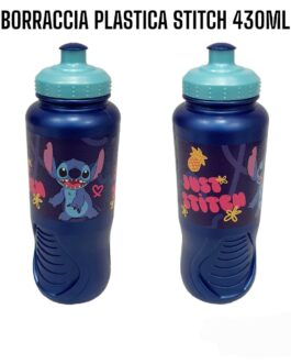 SONIC E STITCH  BORRACCIA PLASTICA 430ML