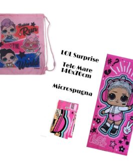 TOP MARE TOP  SACCA (ZAINETTO) 41X30CM + TELO MARE   COMPLETO