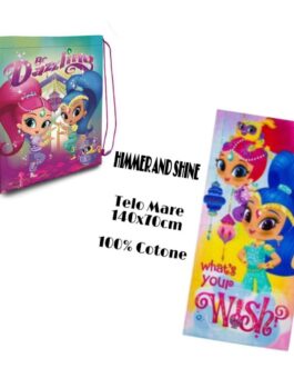 TOP MARE TOP  SACCA (ZAINETTO) 41X30CM + TELO MARE  COMPLETO