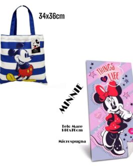SET MARE DISNEY  BORSA MARE+PONCHO BORSA MARE+TELO MARE  PONCHO   COMPLETO TUTTO