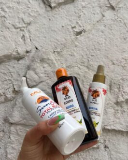 TRIS MARE ☀️🌊🌴 • protezione solare  • olio corpo abbronzante  • olio protezione capelli