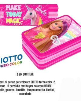 SCUOLA 2023 ASTUCCIO 3ZIP GIOTTO TURBO COLOR vari modelli