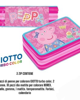 SCUOLA 2023 ASTUCCIO 3ZIP GIOTTO TURBO COLOR vari modelli