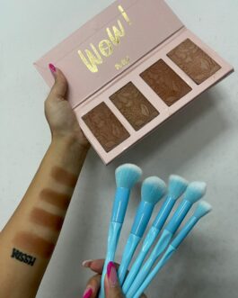 PALETTE WOW 4 COLORI BRONZING IN PROMO +PENNELLI 5 PENNELLI