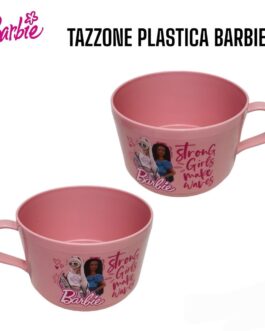 SCUOLA 2023 BARBIE  SET VALIGETTA+PORTAMERENDA+BICCHIERE /  TAZZONE PLASTICA /  TAZZA PLASTICA / PIATTO PIANO 22cm / BICCHIERE PLASTICA 200ML