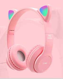 cuffie gatto Bluetooth con luce 2colori disponibili