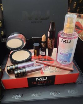 Kit con scatolo❤️  •Fondotinta effetto cipria  •Correttore stick  •Mascara orgasmo  • 2 tinta semipermanente  •Matita abbinata  •Deodorante corpo  MU MAKE UP