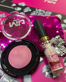 Pochette paillettes + Blush + gloss Dolls 🩷 MU MAKE UP