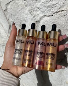 ILLUMINANTE LIQUIDO FACE&BODY VISO-COLLO-BRACCIA-GAMBE  3OML DISPONIBILE IN 4 NUANCE   *PLATINO* *BRONZE*  *ROSE*  *GOLD* MU MAKE UP
