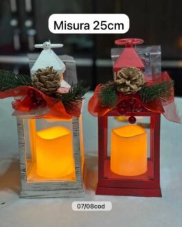 1 lanterna 25cm  natalizia