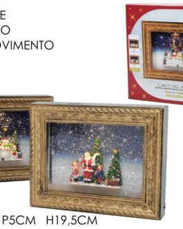 Quadro con nevicata glitte