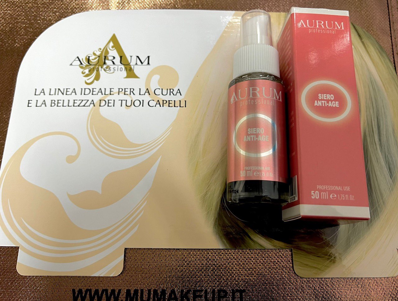 ✨LINEA AURUM✨  SIERO VISO RIMPOLPANTE ANTI-AGE 50ml  MU MAKE UP