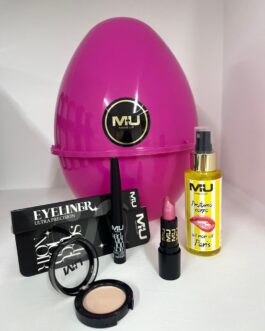 KIT UOVO Uovo fucsia  Eyeliner seduction Ombretto 09 Rossetto satin 186 Profumo corpo Paris 100ml  MU MAKE UP