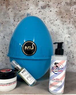 Uovo for him  Uovo azzurro  Latte lisciante barba & baffi Crema viso e collo  Profumo 30ml (tabacco e vaniglia ) N.B LA FRAGRANZA DEL PROFUMO PUÒ ESSERE SCELTA A PIACERE VOSTRO Mu make up