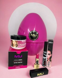 KIT UOVO  CREMA CORPO NINA MORIC ROSSETTO PUSH-UP MASCARA NINA MORIC  MU MAKE UP